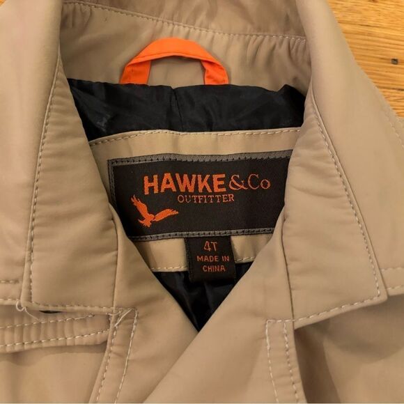 Hawks & Co Outfitters tan/beige toddler trenchcoat jacket - Picture 4 of 6